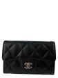 Chanel Black Caviar Leather CC Wallet Online Sale