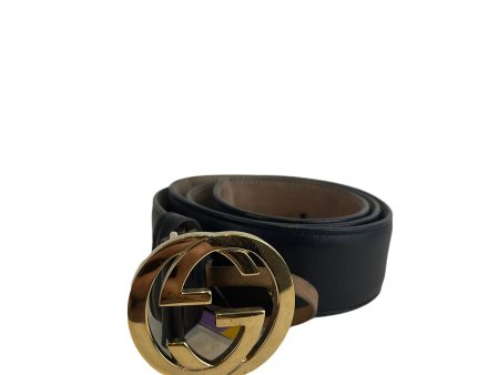 Gucci Black Leather Belt Supply