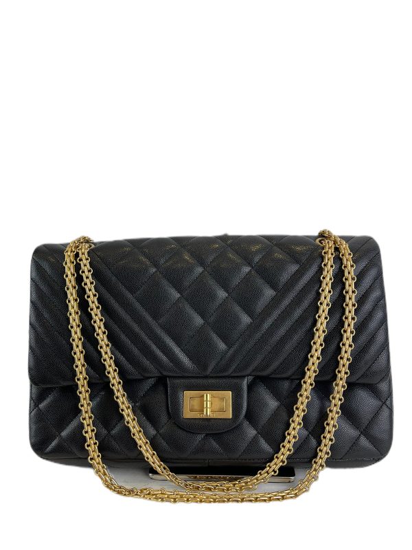 Chanel Black Caviar Leather “Reissue 2.55  Flap Online Hot Sale