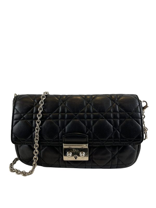 Christian Dior Black Quilted Calfskin Leather “Lady Dior” Crossbody Discount