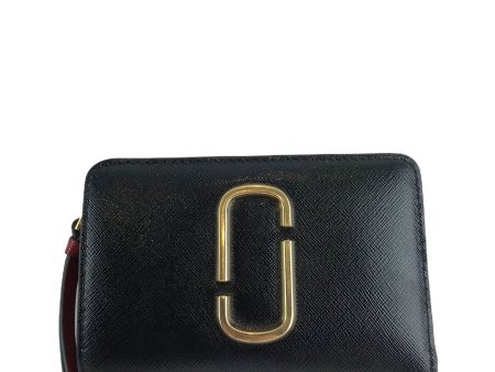 Marc Jacobs Black  Burgundy Leather Snapshot Wallet Online Hot Sale