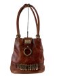 Moschino Tan Leather Vintage Tote Bag Discount