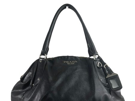 Prada Black Leather Tote Online Sale