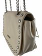 Love Moschino Cream faux Leather Shoulder Bag For Sale