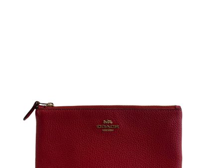 Coach Pouch Red For Discount