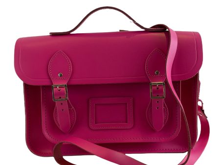 Cambridge Statchel Company Pink Leather Satchel Bag Online now