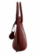 Mulberry Red Croc Embossed Leather - No Strap Hot on Sale