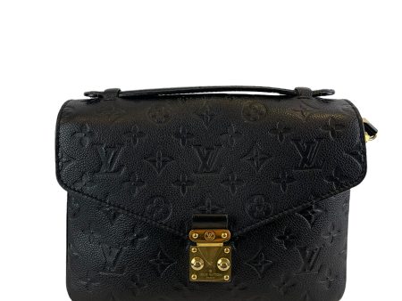 Louis Vuitton Black Empreinte Leather Pochette Metis Sale