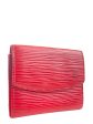 Louis Vuitton Red Epi Leather Wallet Hot on Sale