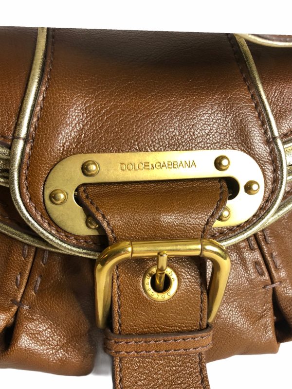 Dolce & Gabbana Tan & Gold Leather Hobo - As Seen on Instagram 24 11 20 Supply