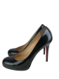 Christian Louboutin Black Patent Leather Heels - UK 7 Sale