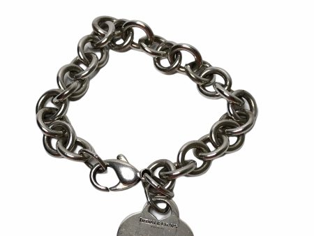 Tiffany & Co Sterling Chain Link Heart Bracelet - As Seen on Instagram Online now