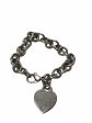 Tiffany & Co Sterling Chain Link Heart Bracelet - As Seen on Instagram Online now