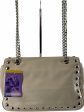 Love Moschino Cream faux Leather Shoulder Bag For Sale