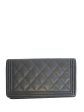 Chanel Black Caviar Leather  Boy  Wallet Online Hot Sale