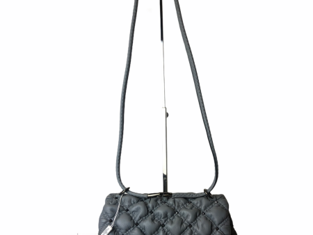 Valentino Blue Grey Quilted Leather  SpikeMe  Medium Crossbody on Sale