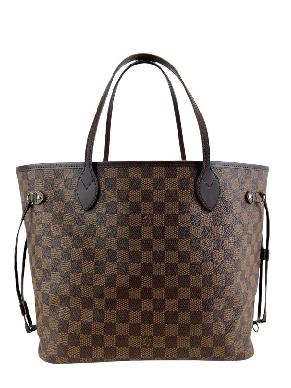 Louis Vuitton Damier Ebene Canvas Neverfull MM - Pink Lining Sale