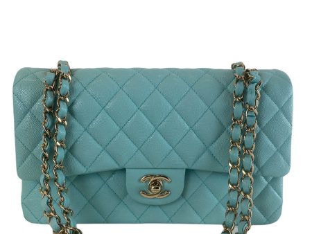 Chanel Turquoise Caviar Leather Medium Double Flap - As Seen on Instagram 21 10 2020 Cheap