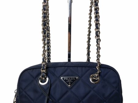 Prada Blue Nylon Shoulder Bag Fashion