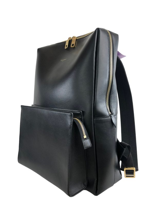 Dolce & Gabbana Black Smooth Leather Backpack For Sale