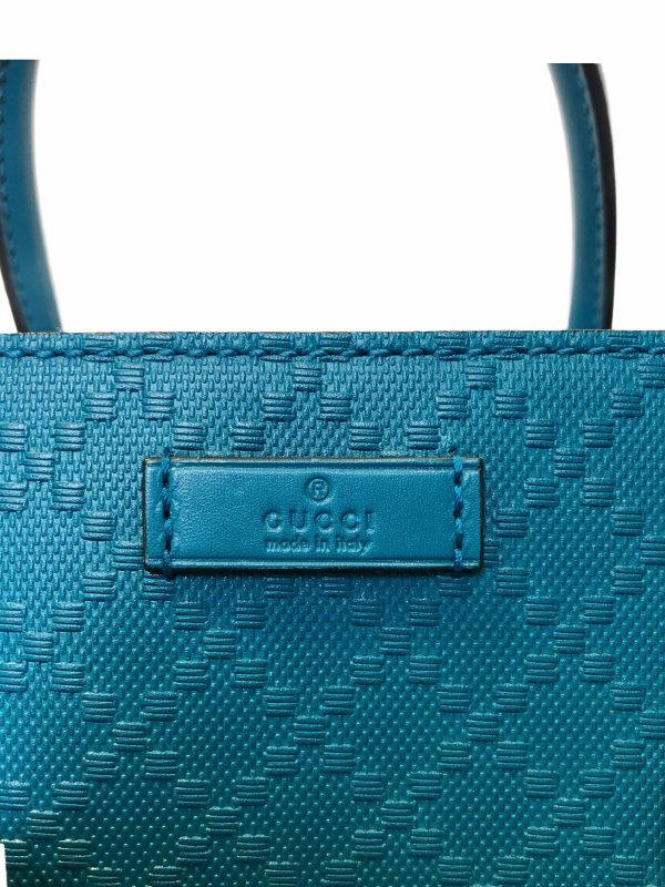 Gucci Turquoise Diamante 2-Way Leather Top Handle Shoulder Bag - As Seen On Instagram For Cheap