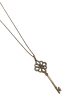 Tiffany & Co 18k Gold & Diamond Knot Key Necklace Fashion