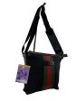 Gucci Black Techno Canvas GG Web Messenger Discount