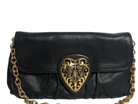 Gucci Black Leather Pochette - As Seen on Instagram 18 11 20 For Sale