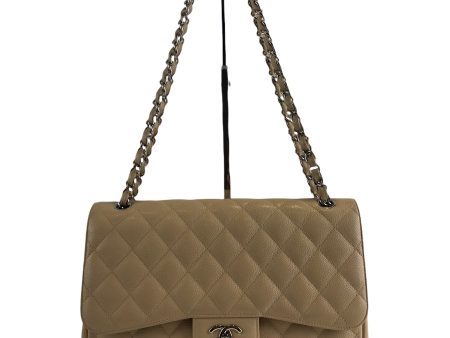 Chanel Classic Cream Caviar Leather  Jumbo  Double Flap For Cheap