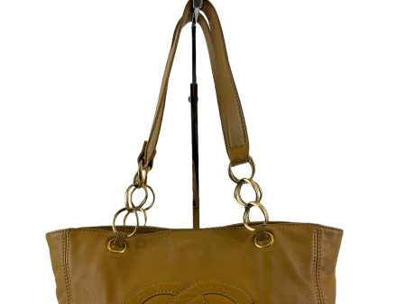 Chanel Tan Leather Calfskin Chain Tote Sale