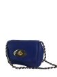 Mulberry Blue Leather Mini  Lily  Crossbody Online Hot Sale