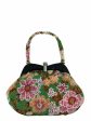 Japanese Vintage Multi Floral Beaded Handbag For Discount