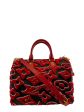 Louis Vuitton x Urs Fischer Red Tufted Velour Monogram Canvas “Speedy 25” Bandouliere Supply