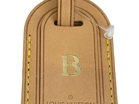 Louis Vuitton Tan Luggage Tag - Initialled “B” Fashion