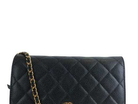 Chanel Black Caviar Leather ‘Wallet On Chain’ Fashion