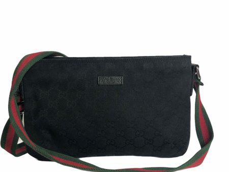 Gucci Black Monogram Canvas Crossbody - As Seen on Instagram 19 11 20 Supply