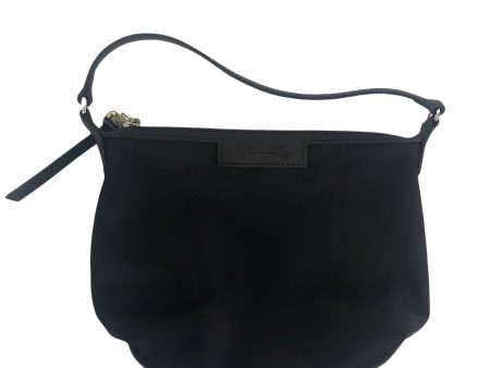 Longchamp Black Canvas Shoulder Bag Hot on Sale