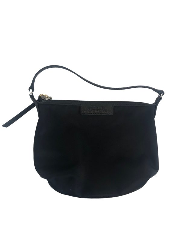 Longchamp Black Canvas Shoulder Bag Hot on Sale