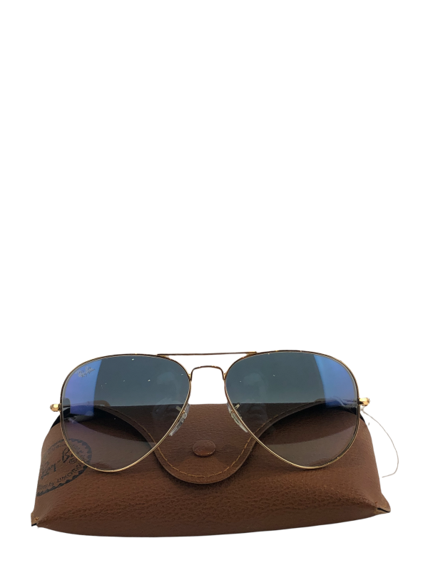 Raybans Goldtone Aviator Sunglasses Online