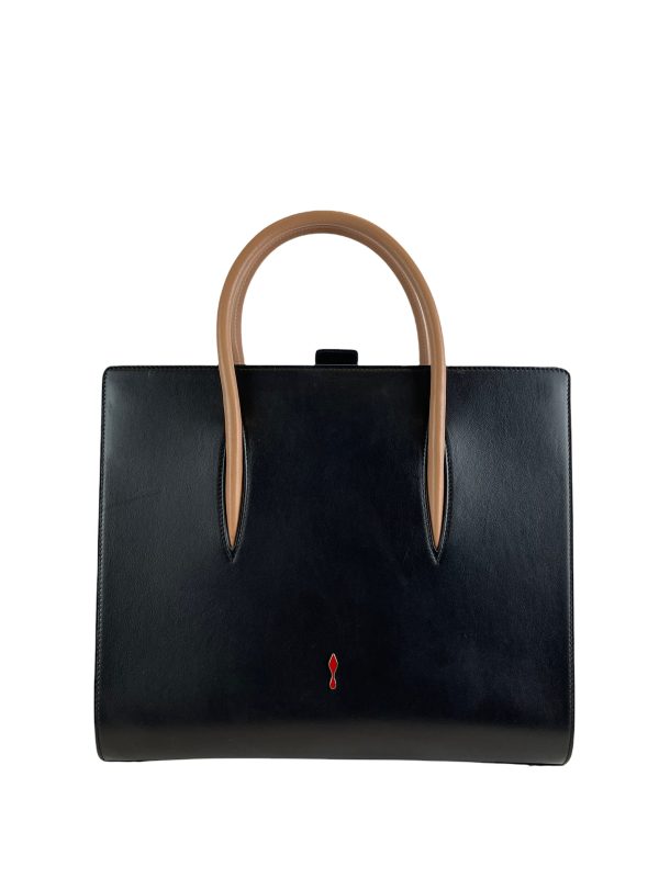 Christian Louboutin Black Leather Tote Sale