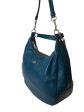 Coach Turquoise Leather Crossbody Hobo For Sale