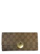 Gucci Beige Monogram Canvas Wallet For Discount