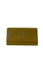 Saint Laurent Beige Leather Monogram Clutch Hot on Sale