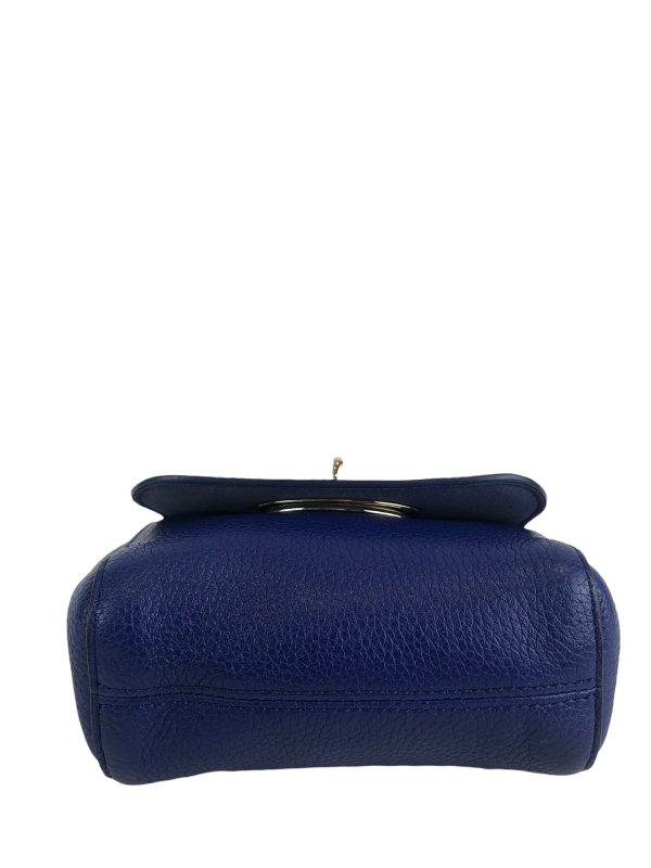 Mulberry Blue Leather Mini  Lily  Crossbody Online Hot Sale