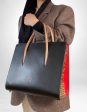 Christian Louboutin Black Leather Tote Sale