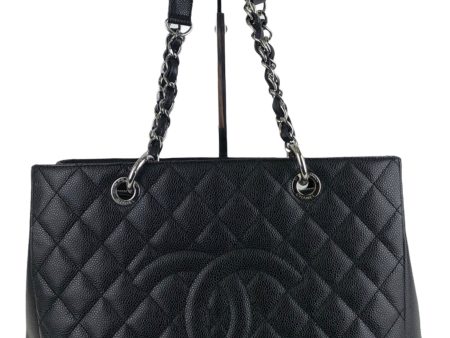 Chanel Black Caviar Leather GST (Grand Shopper Tote) Hot on Sale