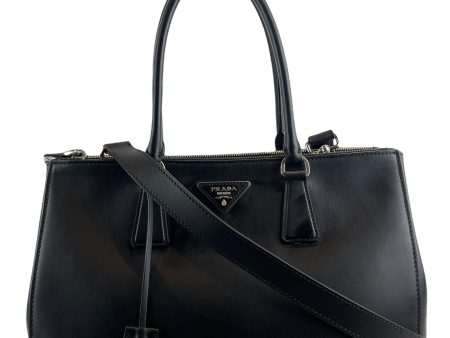 Prada Black Leather ‘Double Zip Lux’ Tote Hot on Sale