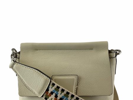 Gianni Chiarini White Leather Multicoloured Strap Crossbody Discount