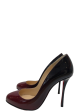 Christian Louboutin Black & Red Ombré Patent Stiletto Heel - UK 6 Fashion