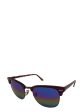 Raybans Red Irridescent Clubmaster Sunglasses Supply